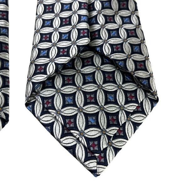 Jos Joseph A Bank Signature Gold Mens Hand Made 100% Silk Tie Necktie 3.5" - Picture 14 of 16